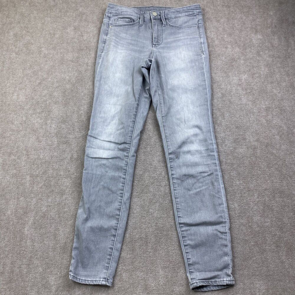 ATHLETA Gray Kenai Wash Sculptek Skinny Crop Jeans Women's Size 6